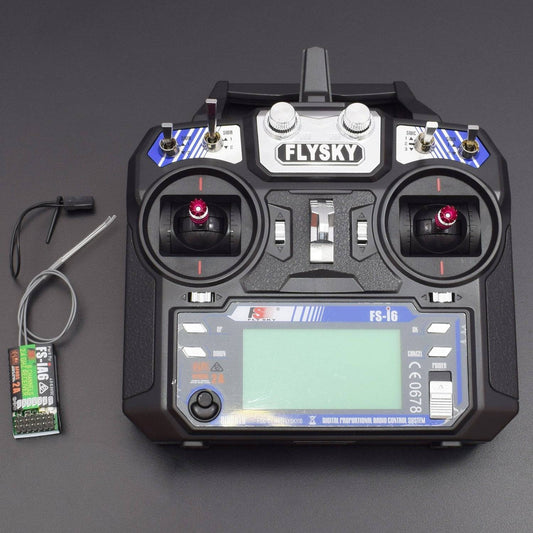 FS FlySky FS-i6 2.4G 6ch Transmitter and Receiver System LCD screen for RC helicopter -RS127 - REES52