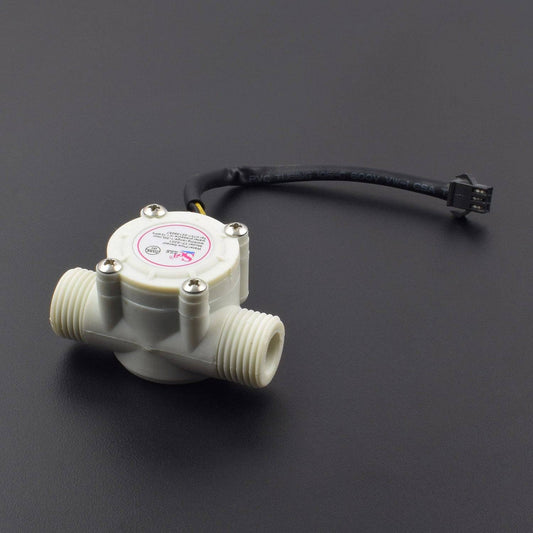 1/2'' Water Flow Sensor or Fluid Flowmeter Control Switch for Arduino Raspberry and Other Mcu Model-YF-S201- SR040 - REES52
