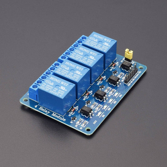 DC 5V 4-Channel Relay Module for Arduino Raspberry Pi DSP AVR PIC ARM - AA026 - REES52