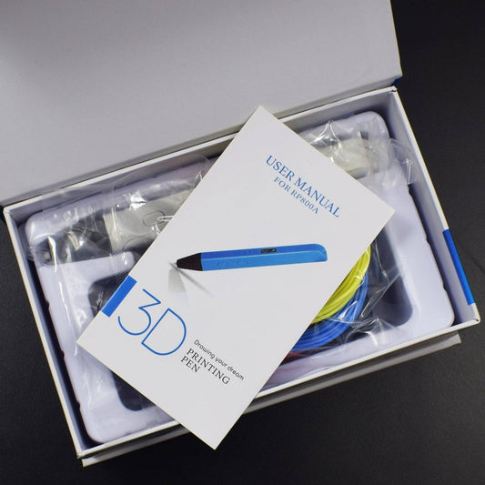 RP800A OLED 3D Printing Pen 5V 2A USB Power 0.6mm Nozzle Adjustable Speed - Blue - RS2335 - REES52