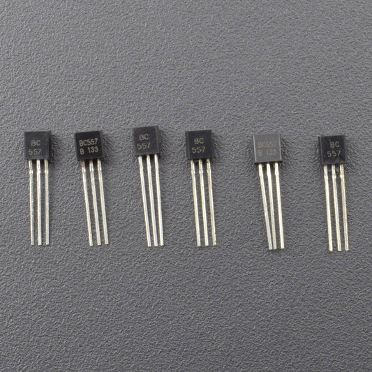 100 pcs Assorted transistors combo BC547 BC557 2N2222 2N3904 2N3906 NPN PNP 20 pcs each - RC288 - REES52