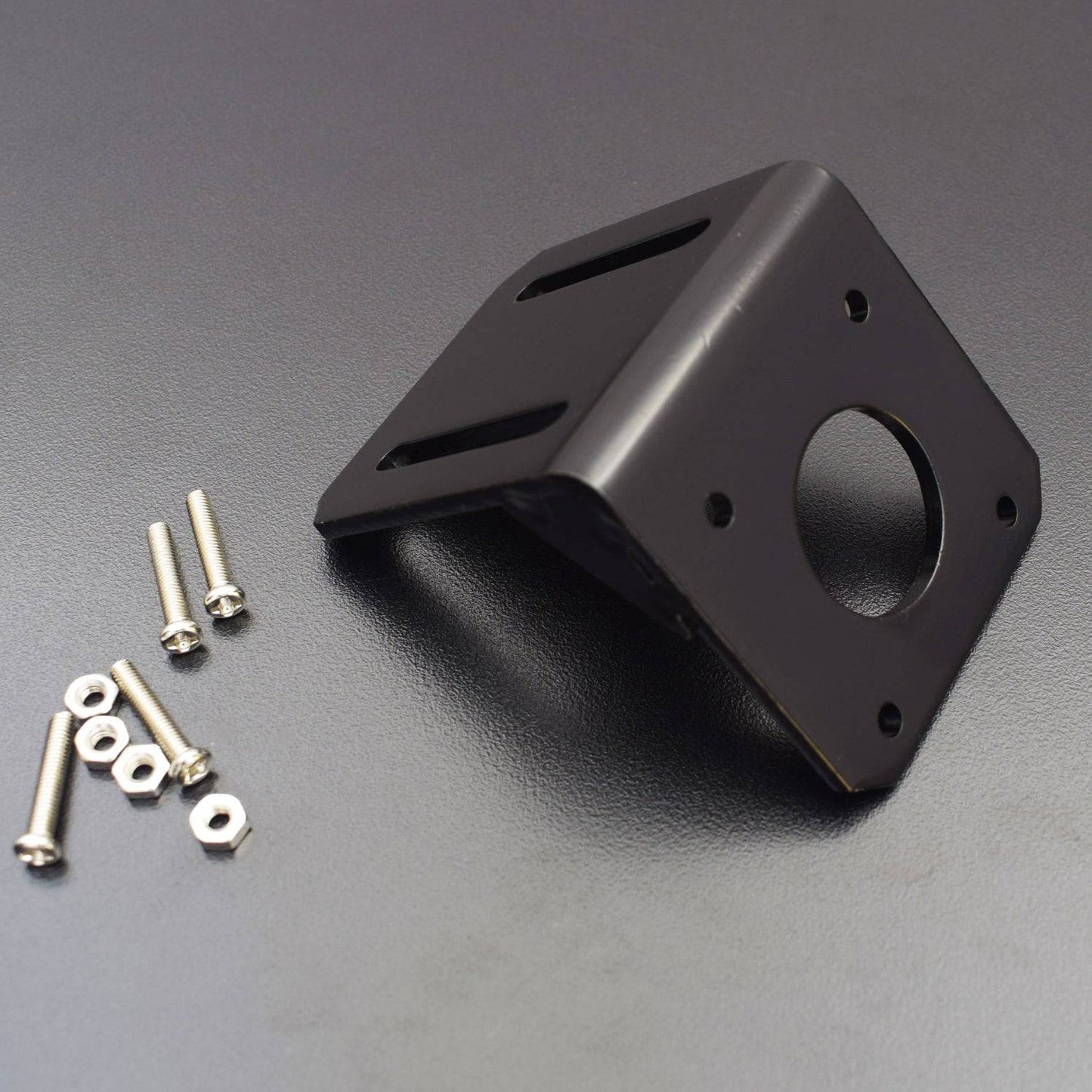 Nema 17 Stepper Motor Alloy Steel Mounting Bracket, L- Shape Stepper Motor Bracket with Mounting Screws- RS2355 - REES52