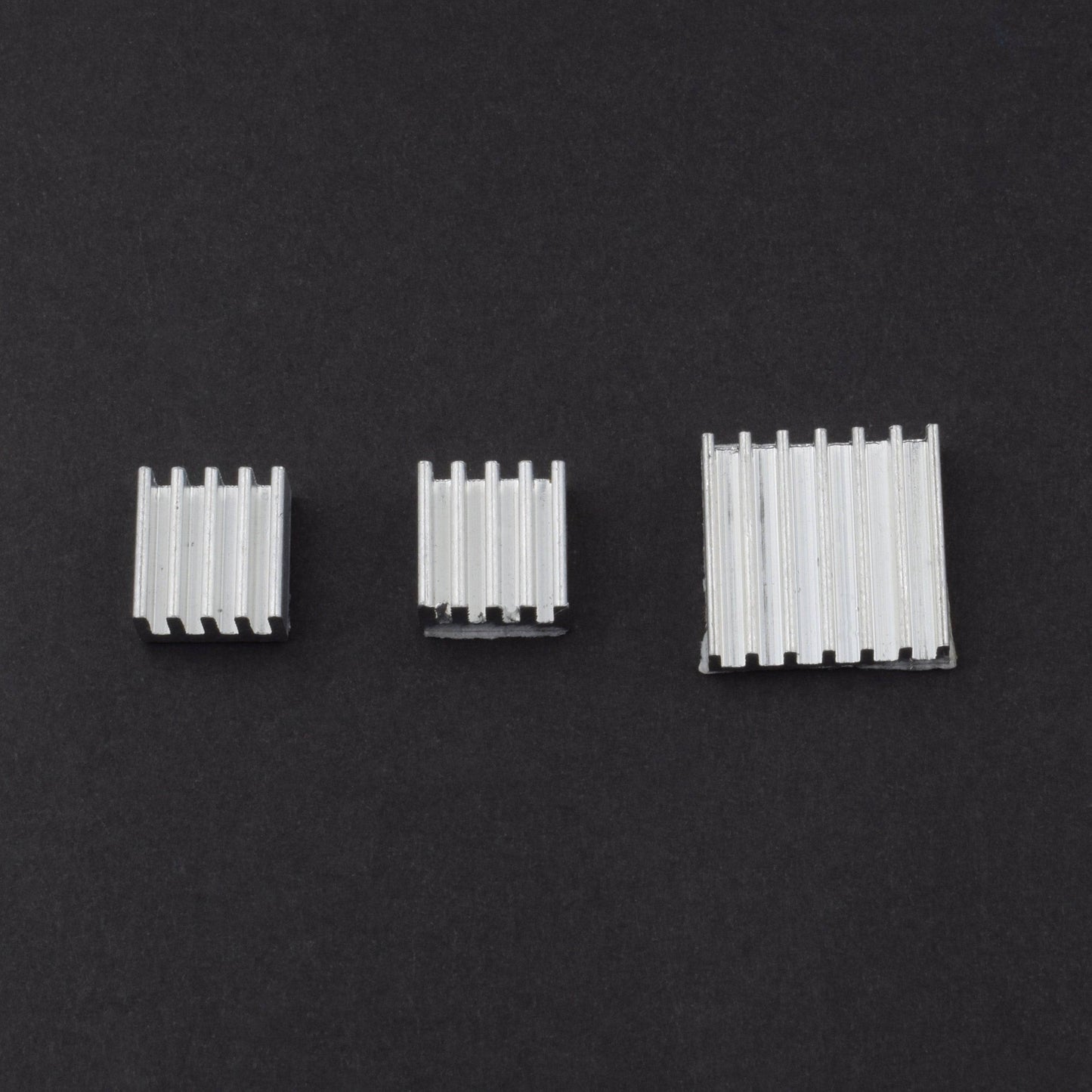 3pcs Adhesive Aluminum Heat Sink Pure Aluminium Heat sinks for Raspberry Pi 3 Model A/A+/B/B+ - RS025 - REES52