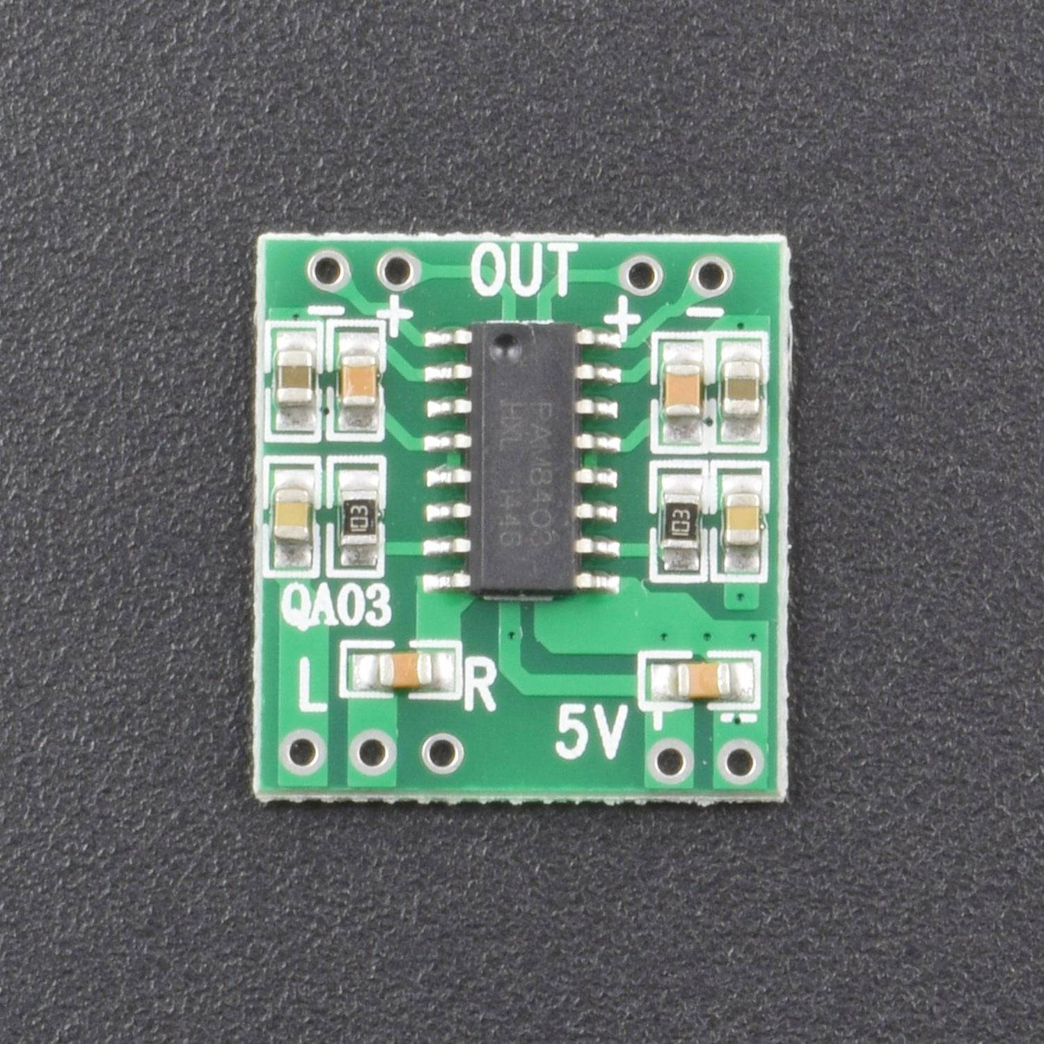 Mini PAM8403 2*3W D Class Digital Amplifier Board 2.5-5V USB Power-NA086 - REES52