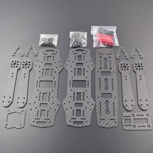 Mini 250 Carbon Fiber RC Drone Quadcopter 4-Axis Aircraft Frame Kit FPV Unassembled QAV250 - QC118( RS3336 ) - REES52