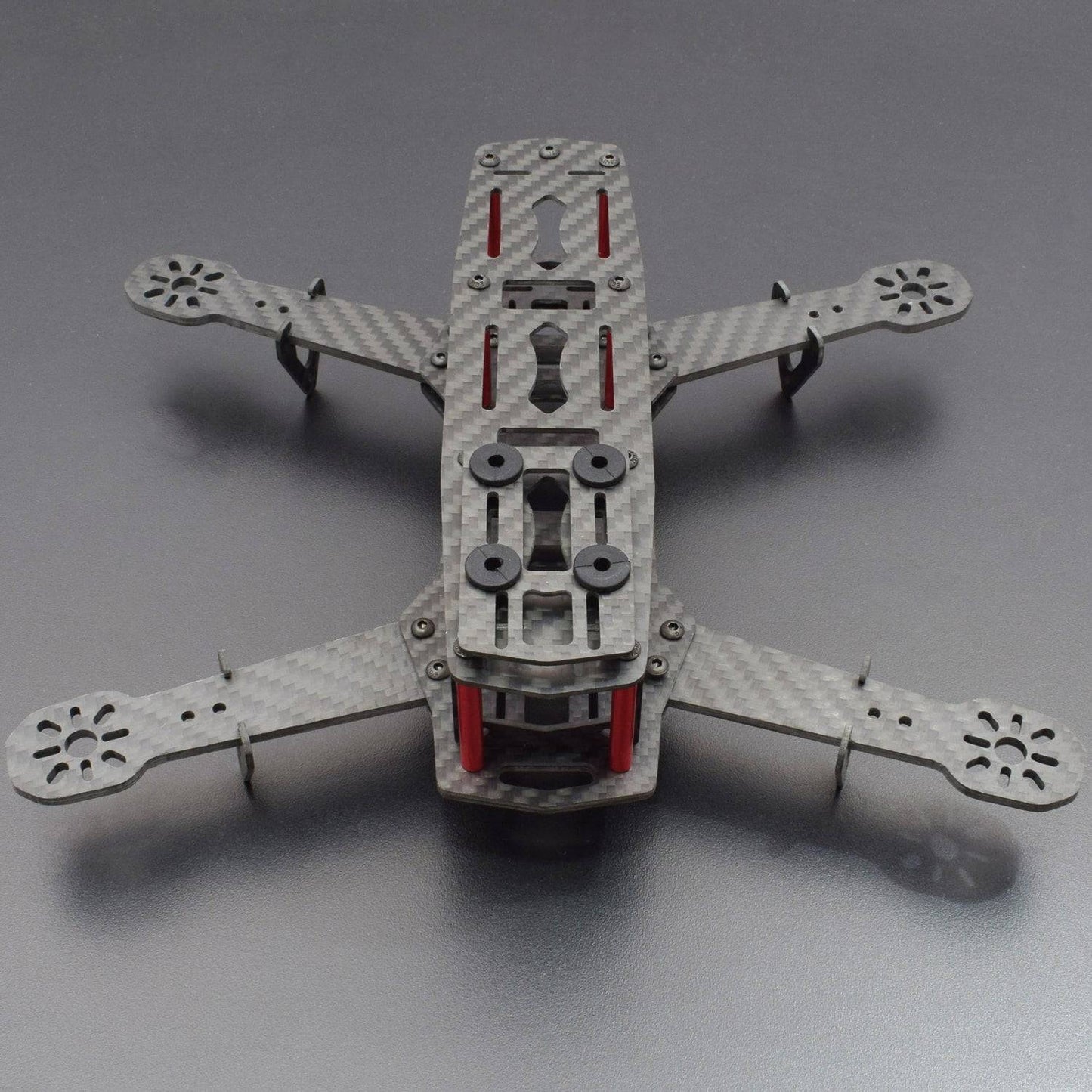Mini 250 Carbon Fiber RC Drone Quadcopter 4-Axis Aircraft Frame Kit FPV Unassembled QAV250 - QC118( RS3336 ) - REES52