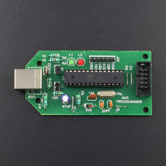 ATMEL 8051 AVR USB ISP Programmer Support AT89S51,AT89S52,AT89Sxx,ATMEL ATmega ,ATtiny Microcontrollers - RC240 - REES52