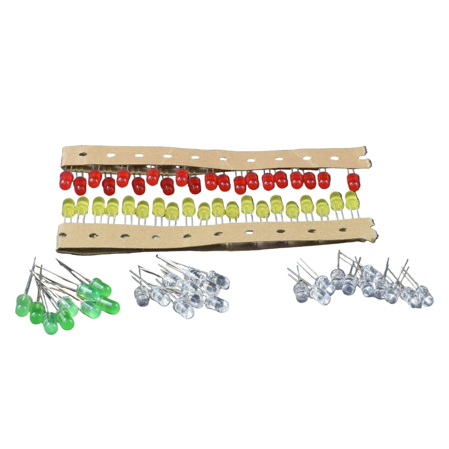 Round Head Light Emitting Diode LED 3mm 5mm Red Green Yellow Mix Color -RS041 - REES52