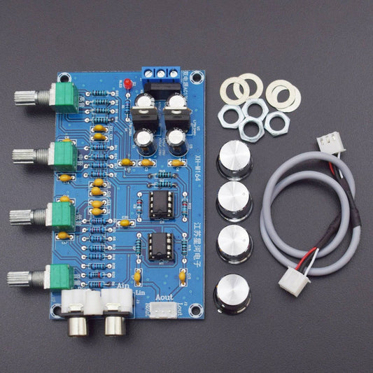 NE5532 Stereo Pre-amp Preamplifier Tone Board Audio 4 Channels Amplifier Board - RS1211 - REES52