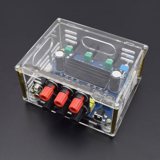 2.1 Channel Audio Stereo Amplifier Subwoofer Board, 2x50W 1x100W Sub Output Super Bass Power Amplifier Module  with Case- RS705 - REES52