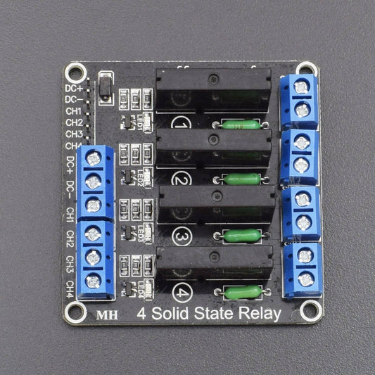 5V 4-Channel Solid State Relay Board, Solid State Relay Modul, High and Low Level Trigger - NA169 - REES52