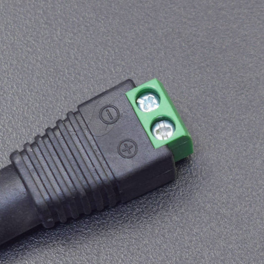 2.1mm x 5.5mm DC Power Female Jack Adapter Cable Plug Connector Screw Fastening Type DC Power Plug Connector For CCTV - RS2188 - REES52