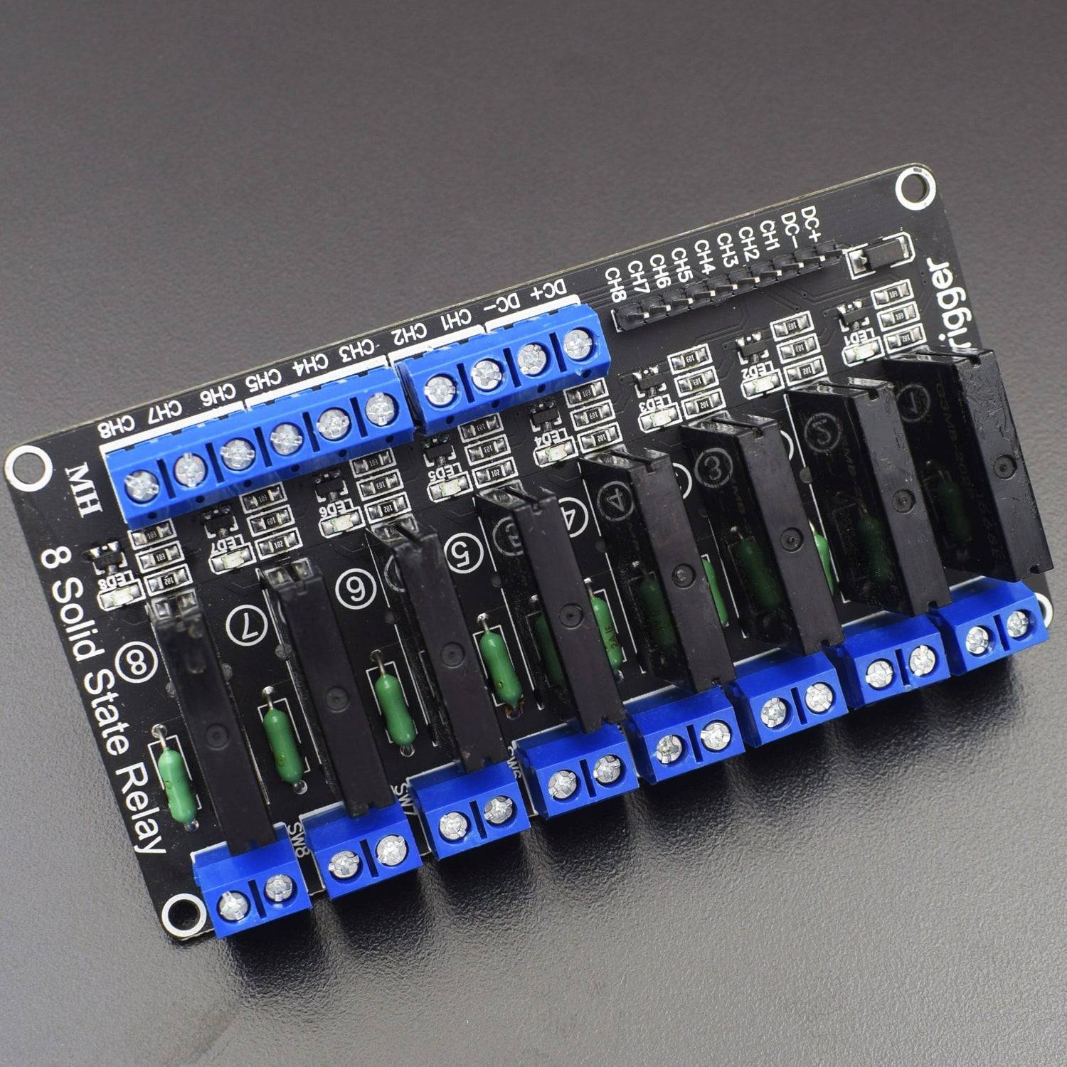 5V 8 Channel Solid State Relay Module 5v Solid State Relay Low Level Trigger Solid State Relay Module - RS2356 - REES52