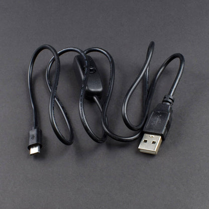 Micro USB with ON/OFF Switch USB Cable Cord Charger Adapter  for Raspberry Pi 3 Model B B+ and other Devices - QR206 - REES52