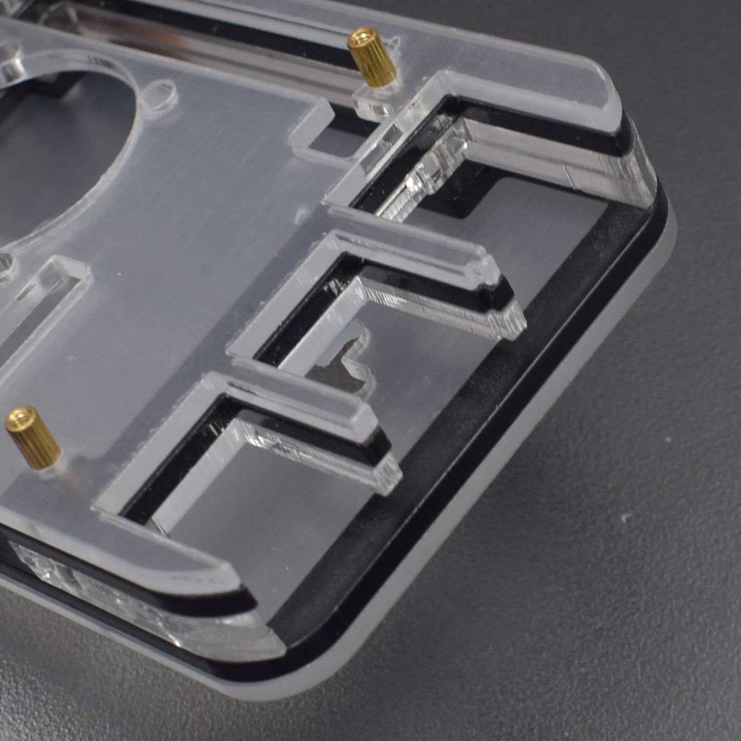 Raspberry Pi 4 4-Layer Acrylic Case Black And Transparent (Type - E) - RS2310 - REES52