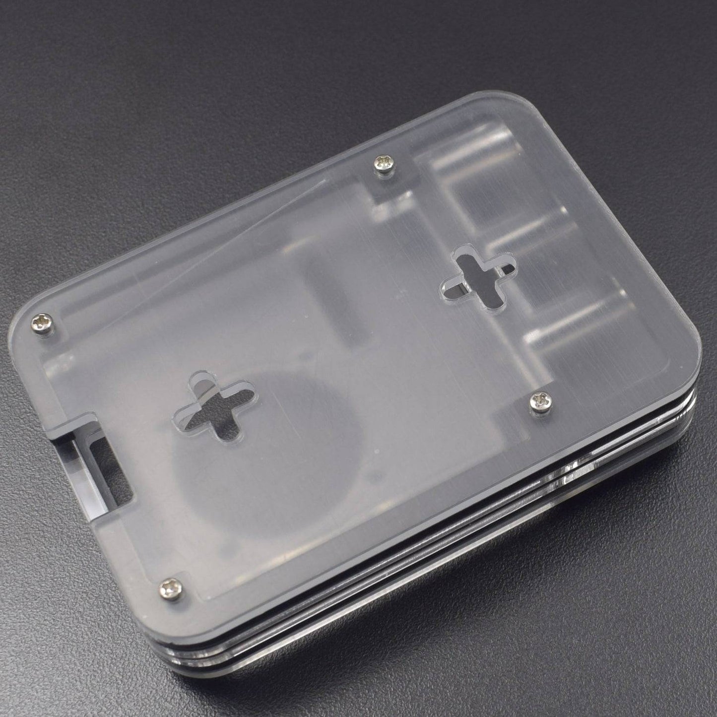 Raspberry Pi 4 4-Layer Acrylic Case Black And Transparent (Type - E) - RS2310 - REES52