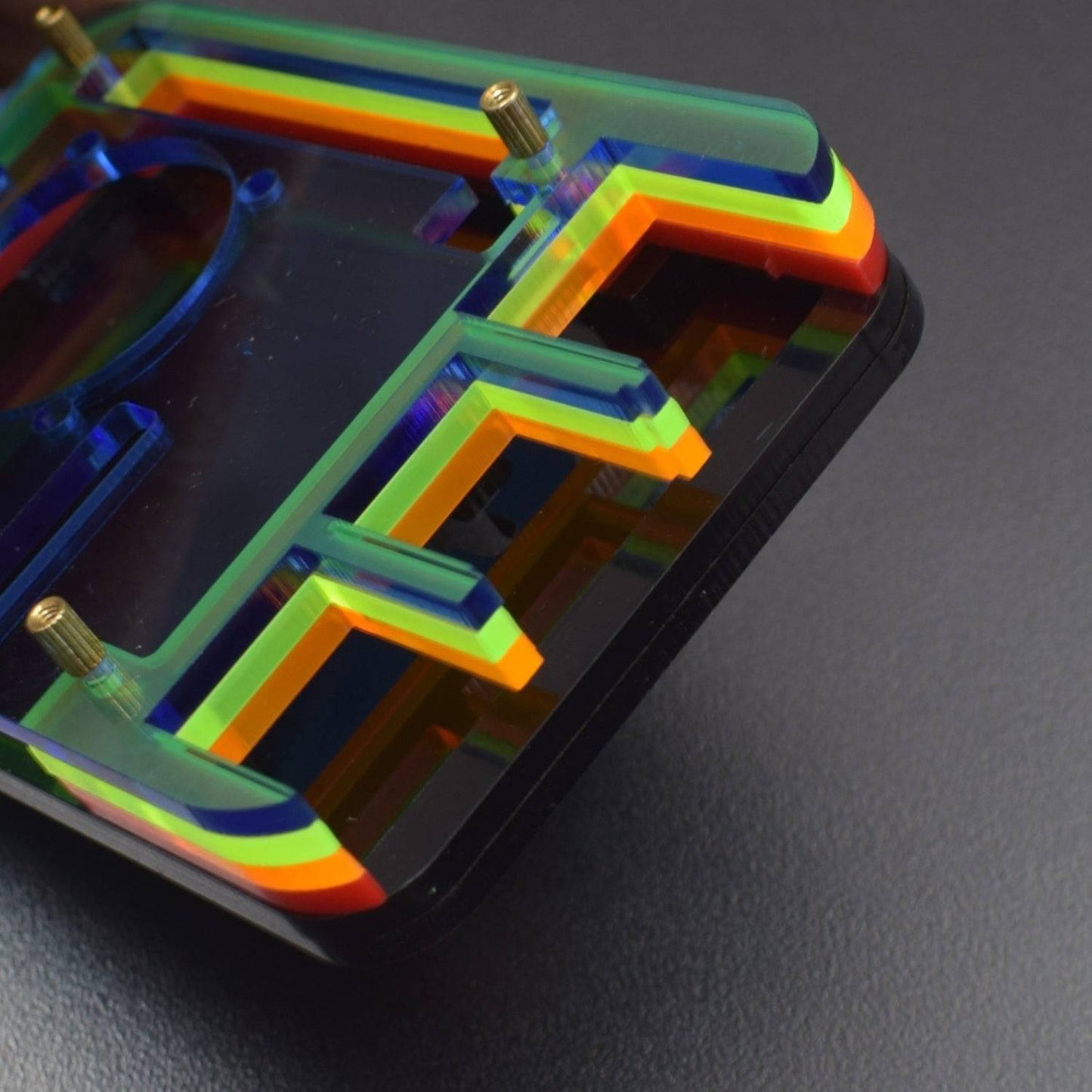 Raspberry Pi 4 4-Layer Acrylic Case Rainbow (Type - B) - RS2311 - REES52