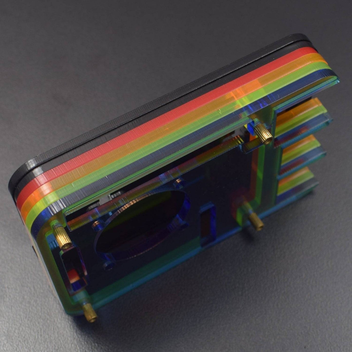 Raspberry Pi 4 4-Layer Acrylic Case Rainbow (Type - B) - RS2311 - REES52