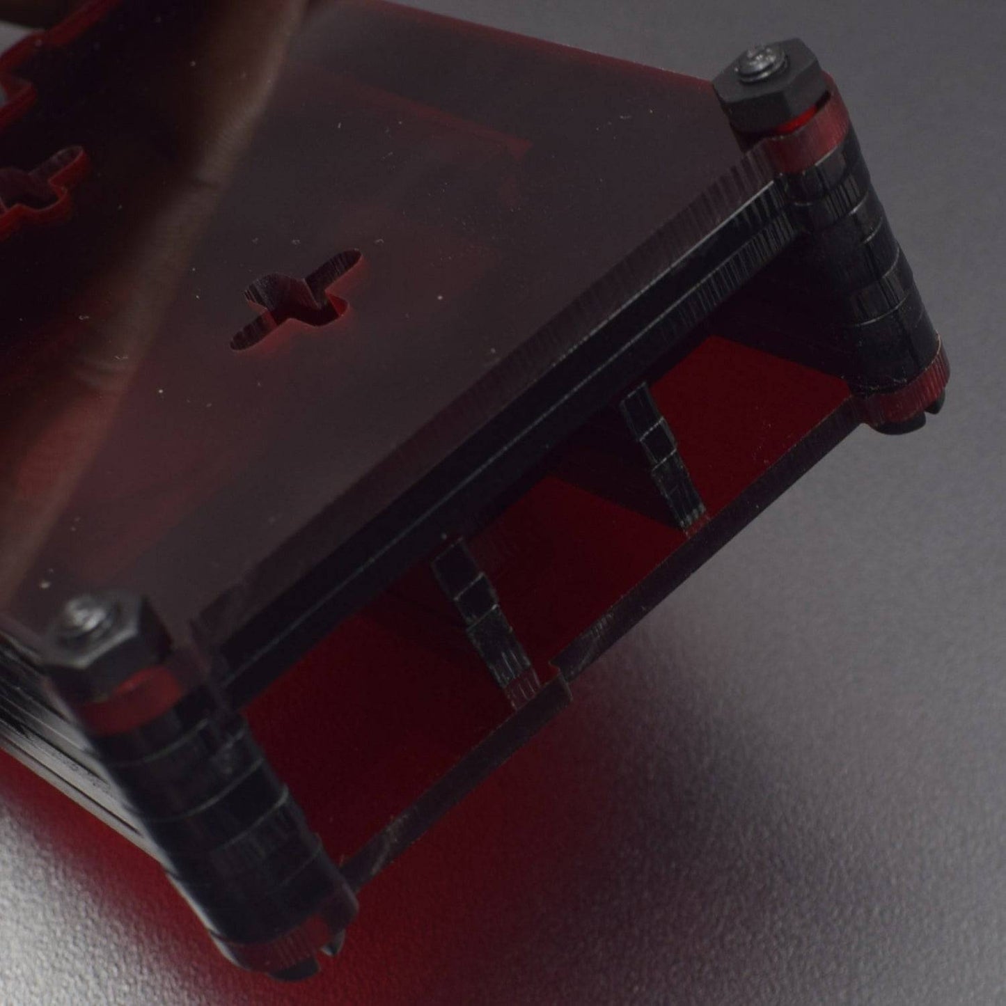 Raspberry Pi 4 7-Layer Acrylic Case Red - RS2314 - REES52