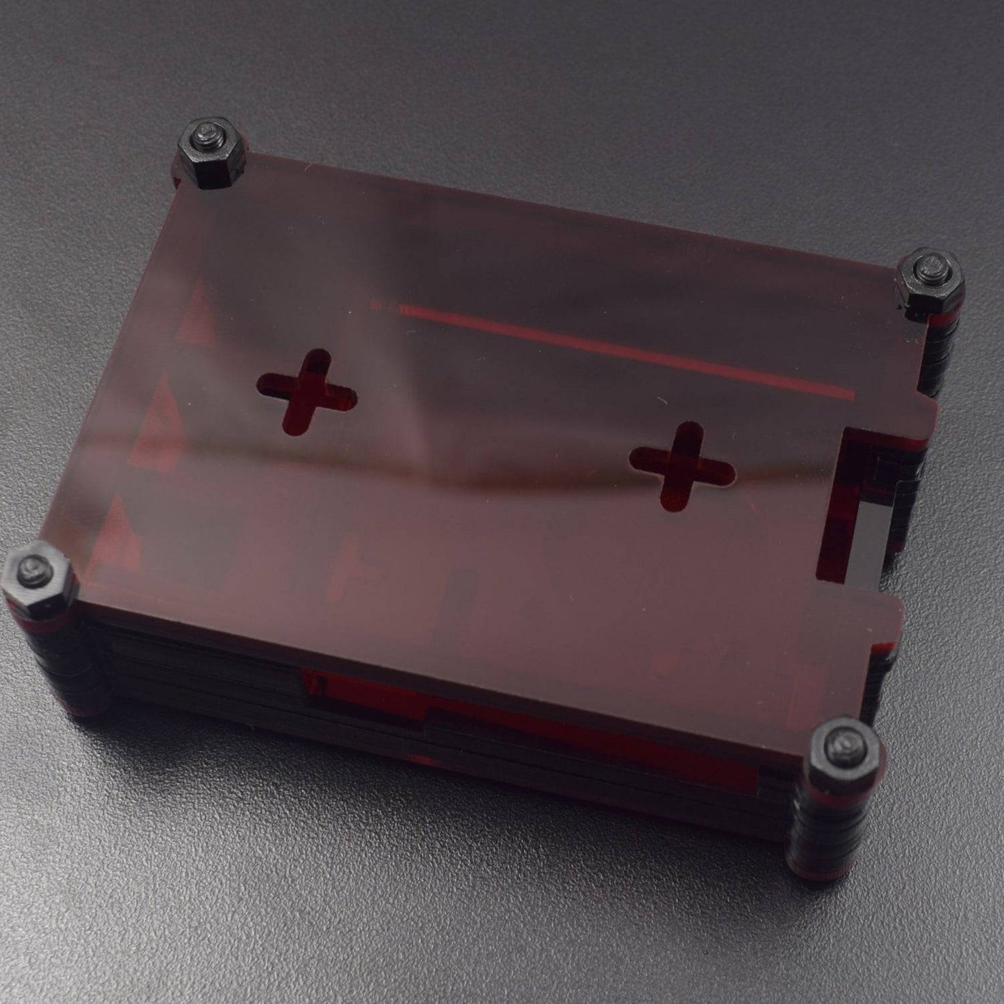 Raspberry Pi 4 7-Layer Acrylic Case Red - RS2314 - REES52