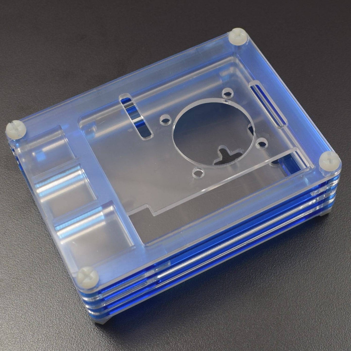 Raspberry Pi 4 7-Layer Acrylic Case Blue And Transparent (Type - A) - RS2318 - REES52