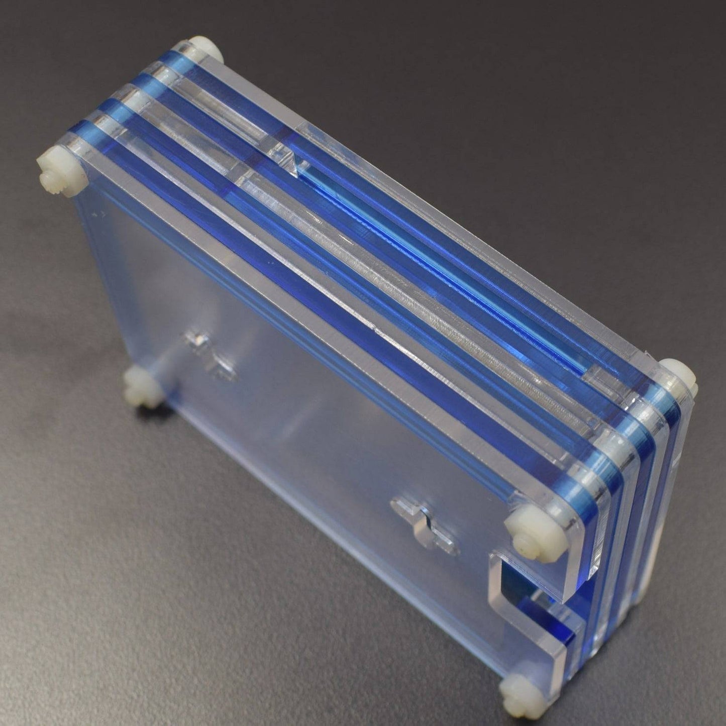 Raspberry Pi 4 7-Layer Acrylic Case Blue And Transparent (Type - A) - RS2318 - REES52