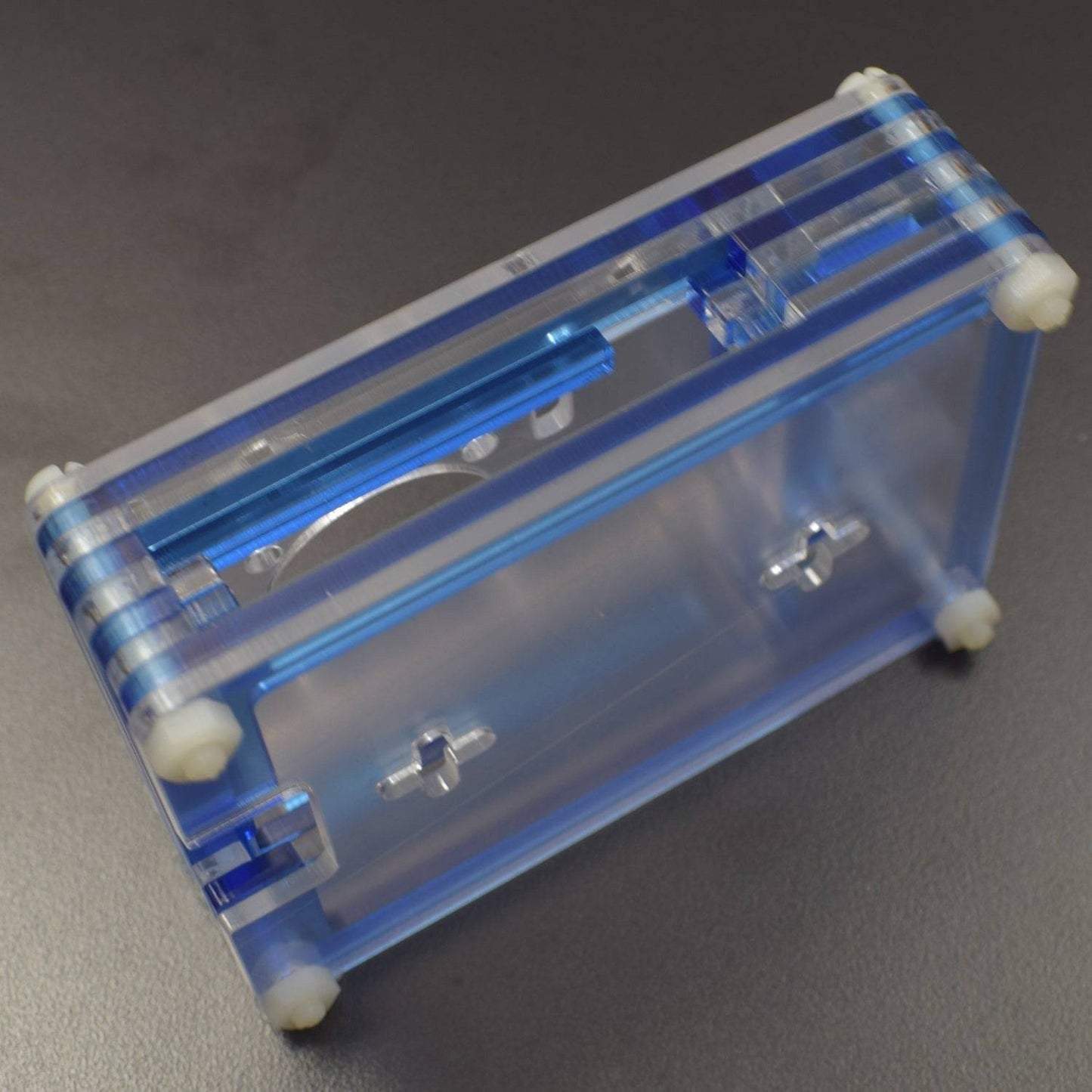 Raspberry Pi 4 7-Layer Acrylic Case Blue And Transparent (Type - A) - RS2318 - REES52