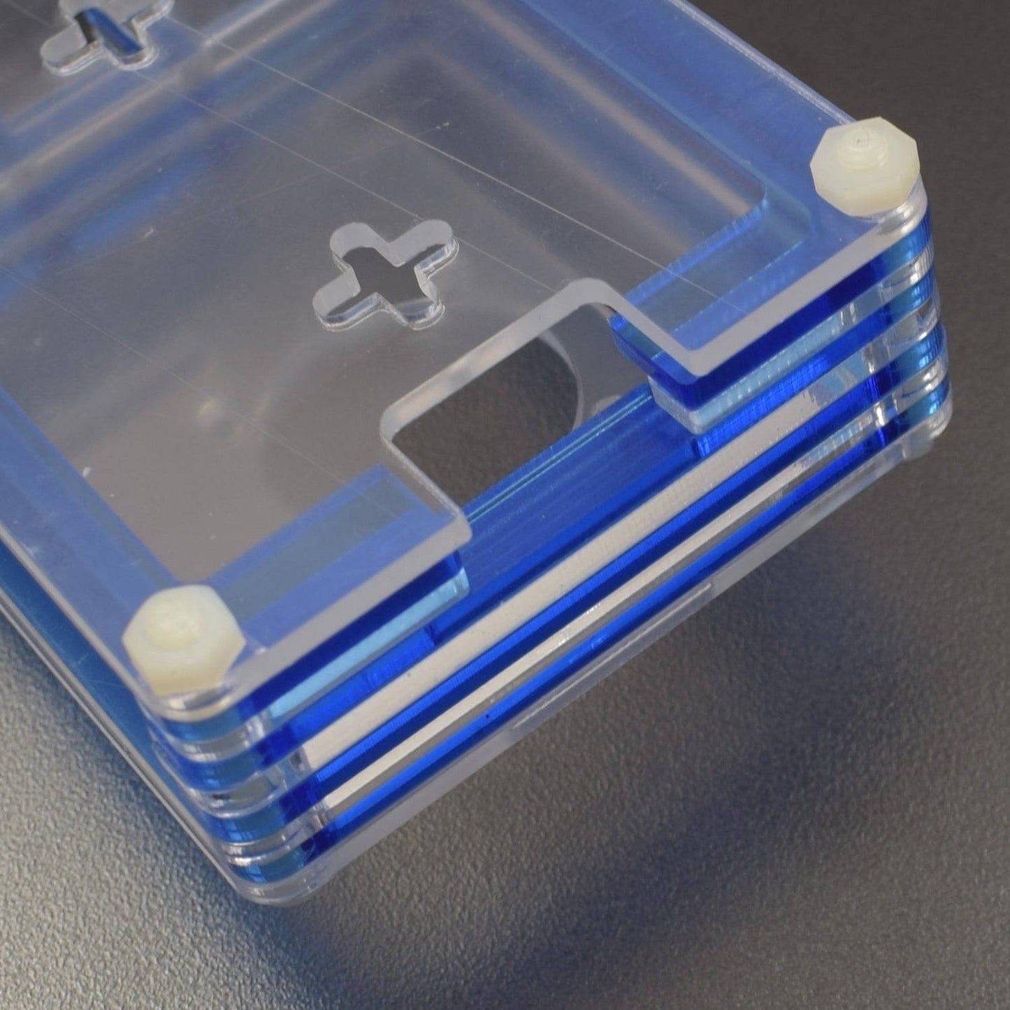Raspberry Pi 4 7-Layer Acrylic Case Blue And Transparent (Type - A) - RS2318 - REES52