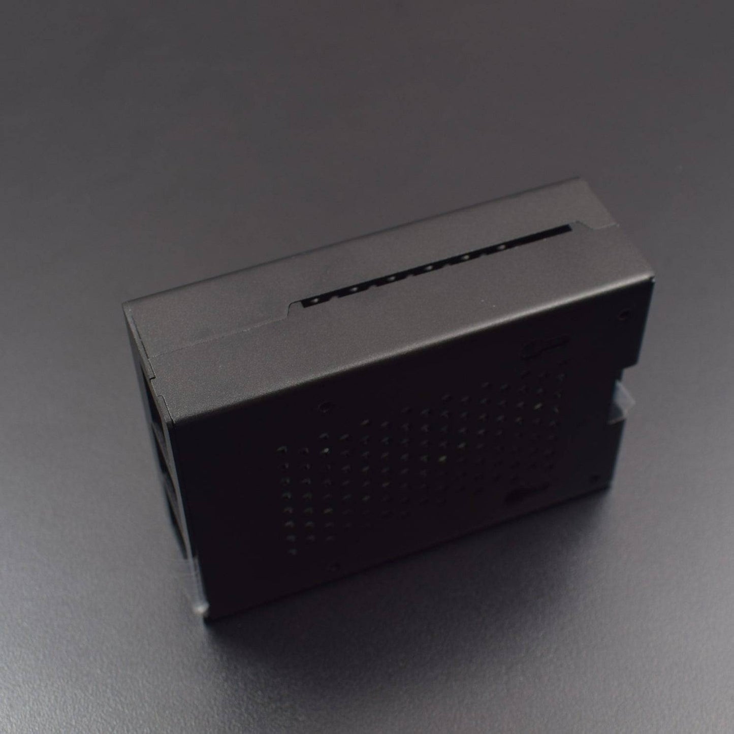 Aluminum Alloy Protective Enclosure Case for Raspberry Pi 4 Model B - Black with Cooling Fan - RS2330 - REES52