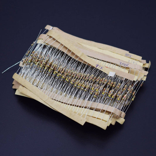 Resistor Assortment - 860 Pcs 1-1M ohm Metal Film Resistance 43 Value 1/4W Resistor Assorted Kit - RS1137 - REES52
