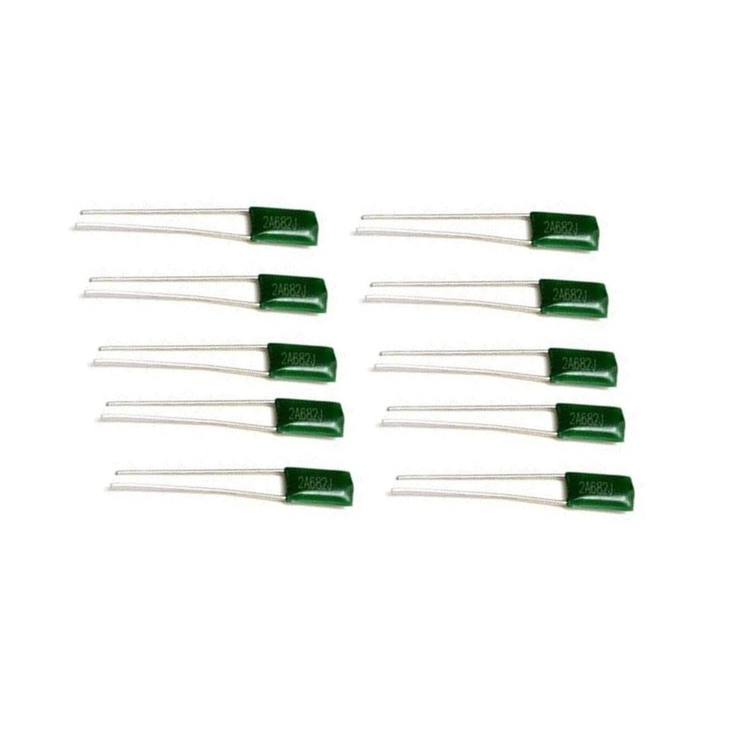 100V 2A682K 6800pF 6.8nF 5% Polyester Film Capacitor - Pack of 5 - RS2035 - REES52
