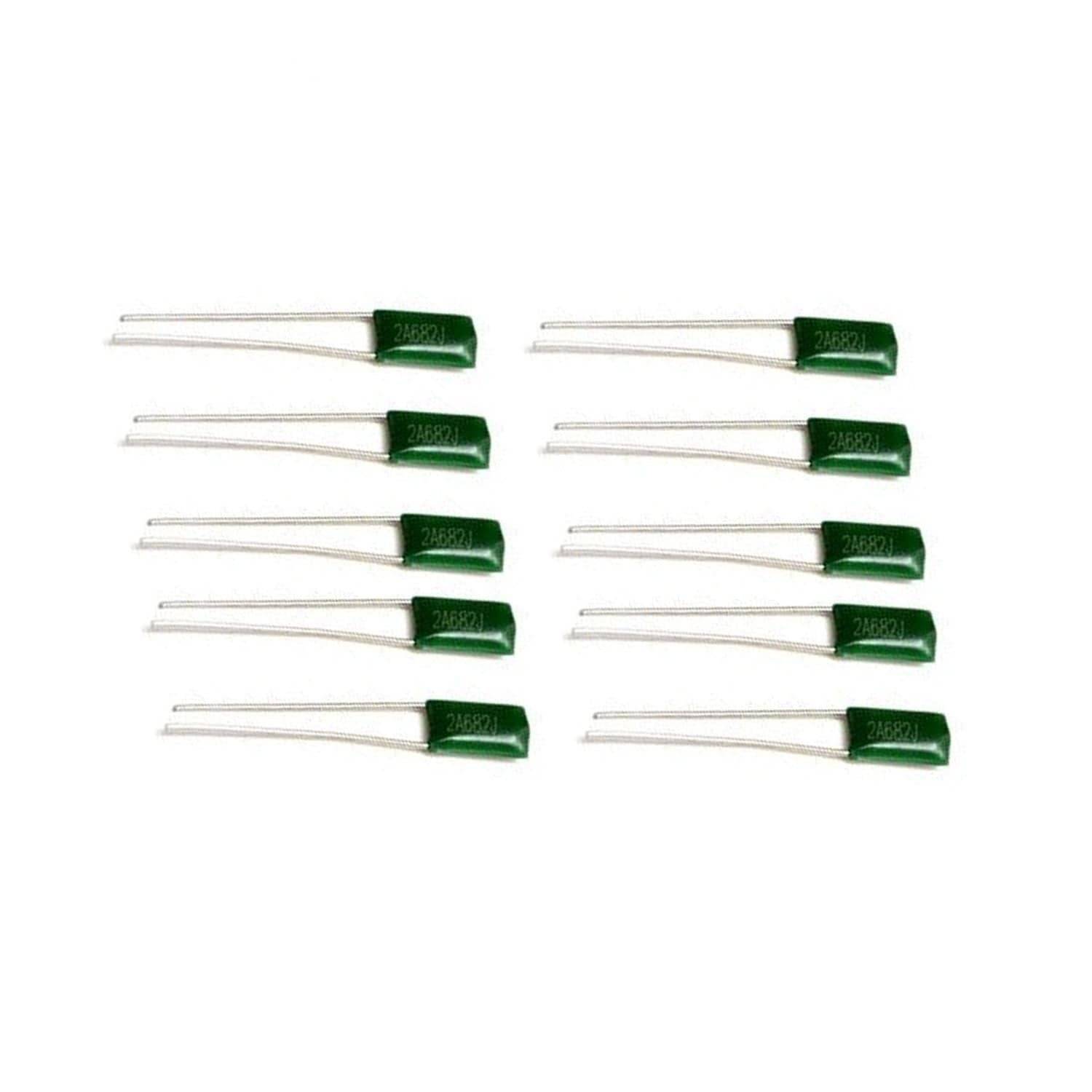 100V 2A682K 6800pF 6.8nF 5% Polyester Film Capacitor - Pack of 5 -  RS2035 - REES52