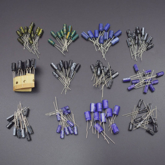 120pcs 12 value 1uF-470uF Electrolytic Capacitor Kit for Electronics Project - KT1064 - REES52
