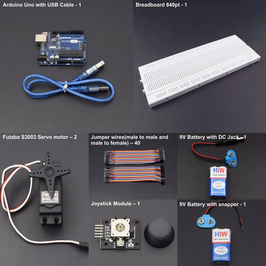 Control two Servo Motors using Joystick Module interfacing with Arduino Uno - KT842 - REES52