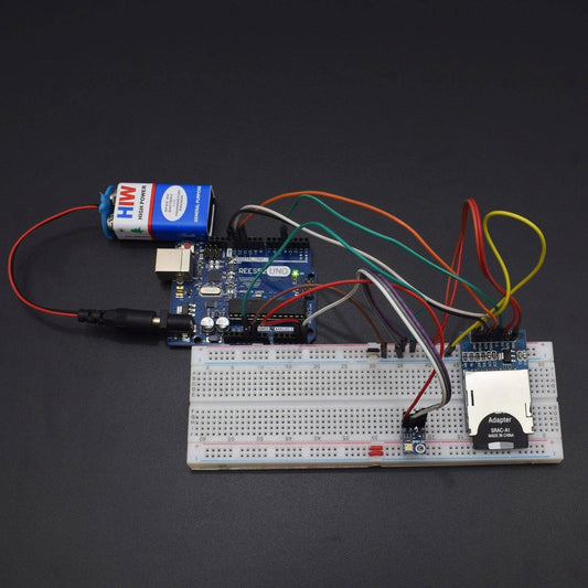Make A Data Logger Using BIG SD CARD MODULE And BMP180 PRESSURE SENSOR - KT975 - REES52