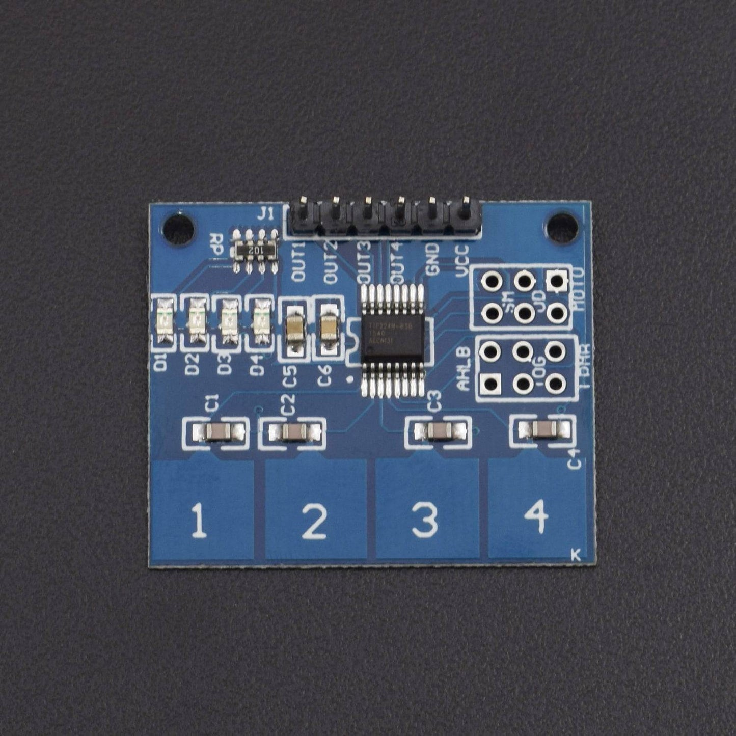 Testing TTP224 touch pad module using 16*2 LCD DISPLAY i2c module interfacing with arduino nano-KT925 - REES52