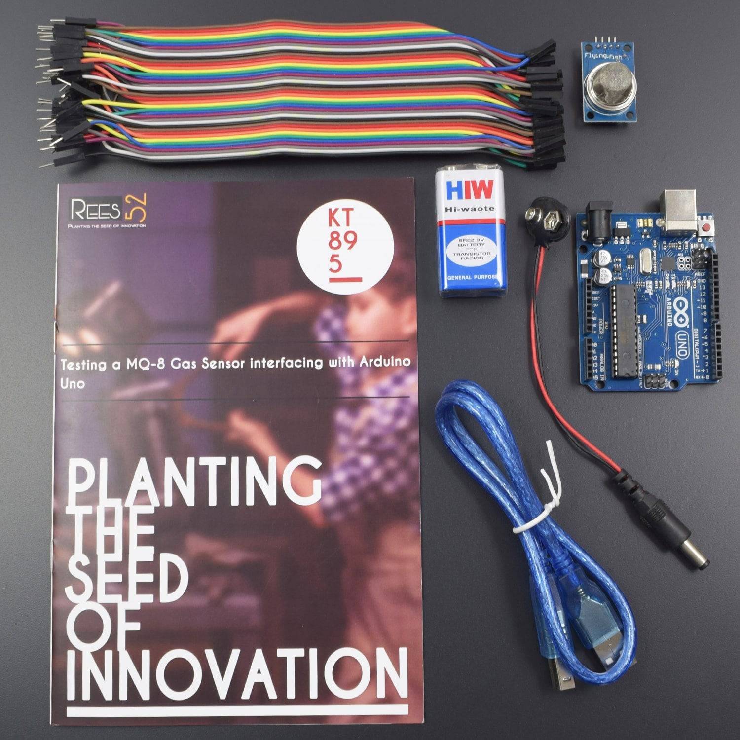 Testing a MQ-8 Gas Sensor interfacing with arduino uno -KT895 - REES52