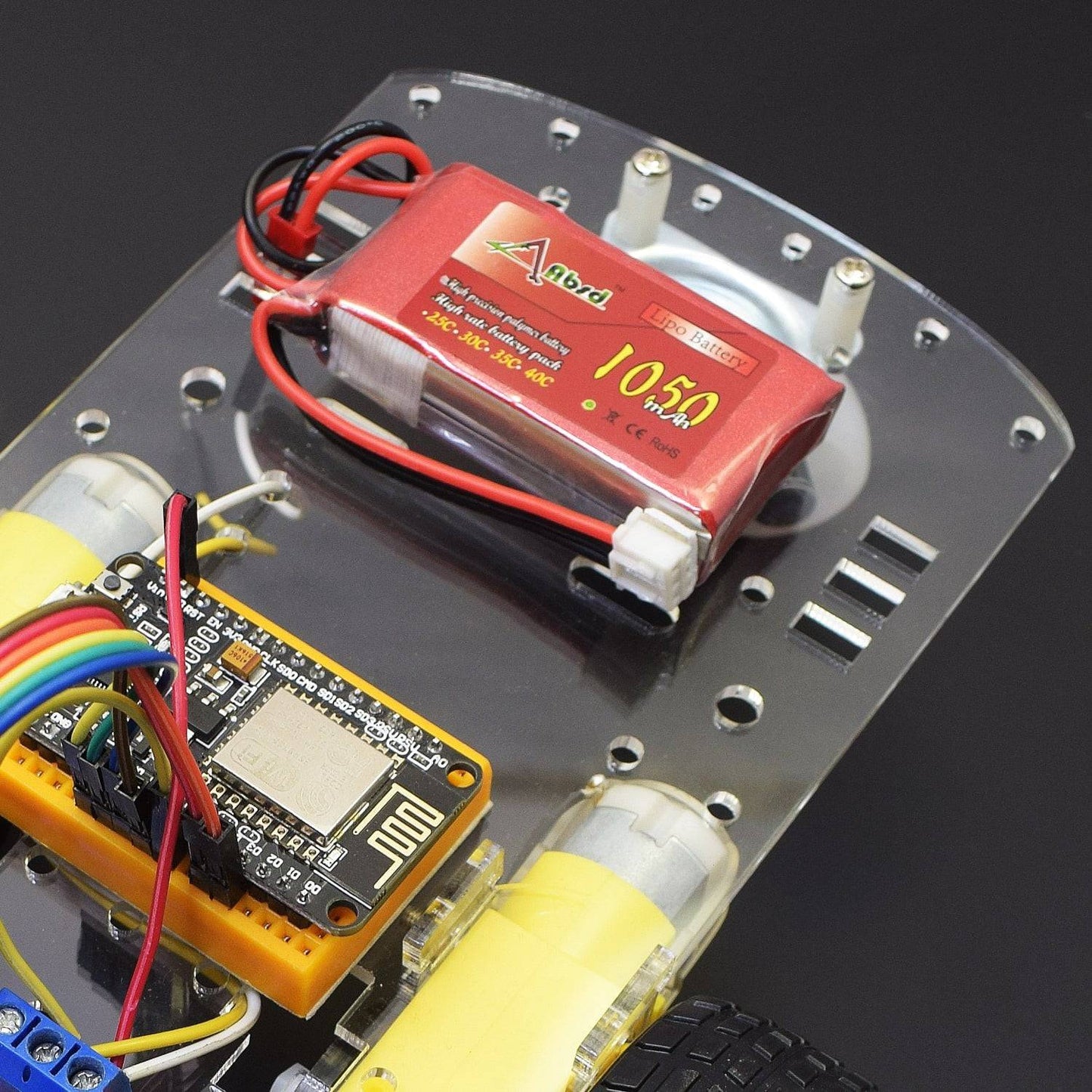 Make an IoT based robotic Wi-Fi car using L298n Motor driver module and NodeMCU ESP8266-12e Wi-Fi board - KT563 - REES52