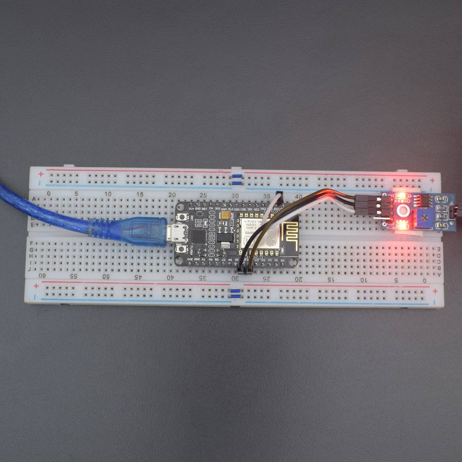Make a IoT Based Soil Moisture Monitoring system using Soil Moisture Sensor with ESP8266-12e Board - KT568 - REES52
