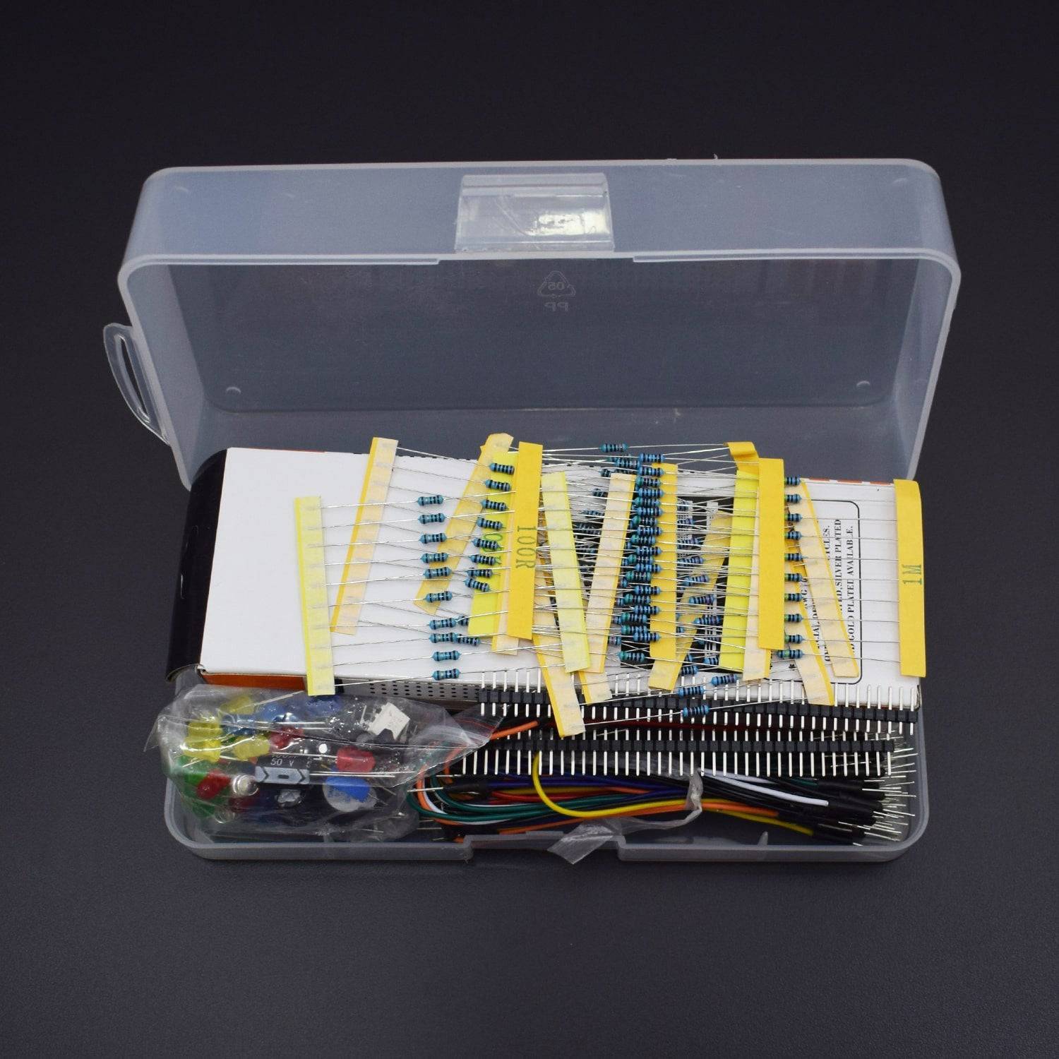 Electronic Component Assorted Kit for Arduino, Raspberry Pi, STM32 (Pack of 458pcs) - RS1140 - REES52