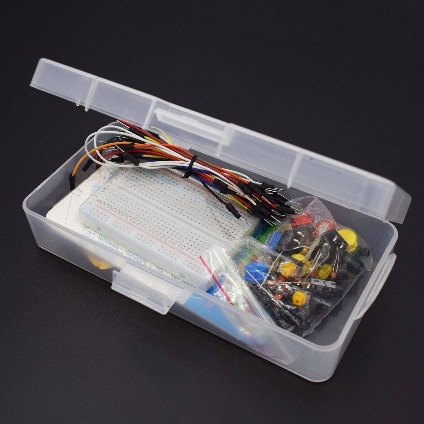 Electronic Component  Starter Kit for Arduino Resistor, LED, Capacitor, Jumper Wires Kit with Retail Box - RS1141 - REES52