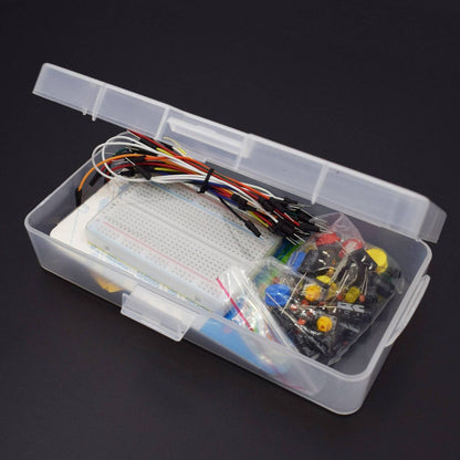 Electronic Component  Starter Kit for Arduino Resistor, LED, Capacitor, Jumper Wires Kit with Retail Box - RS1141 - REES52