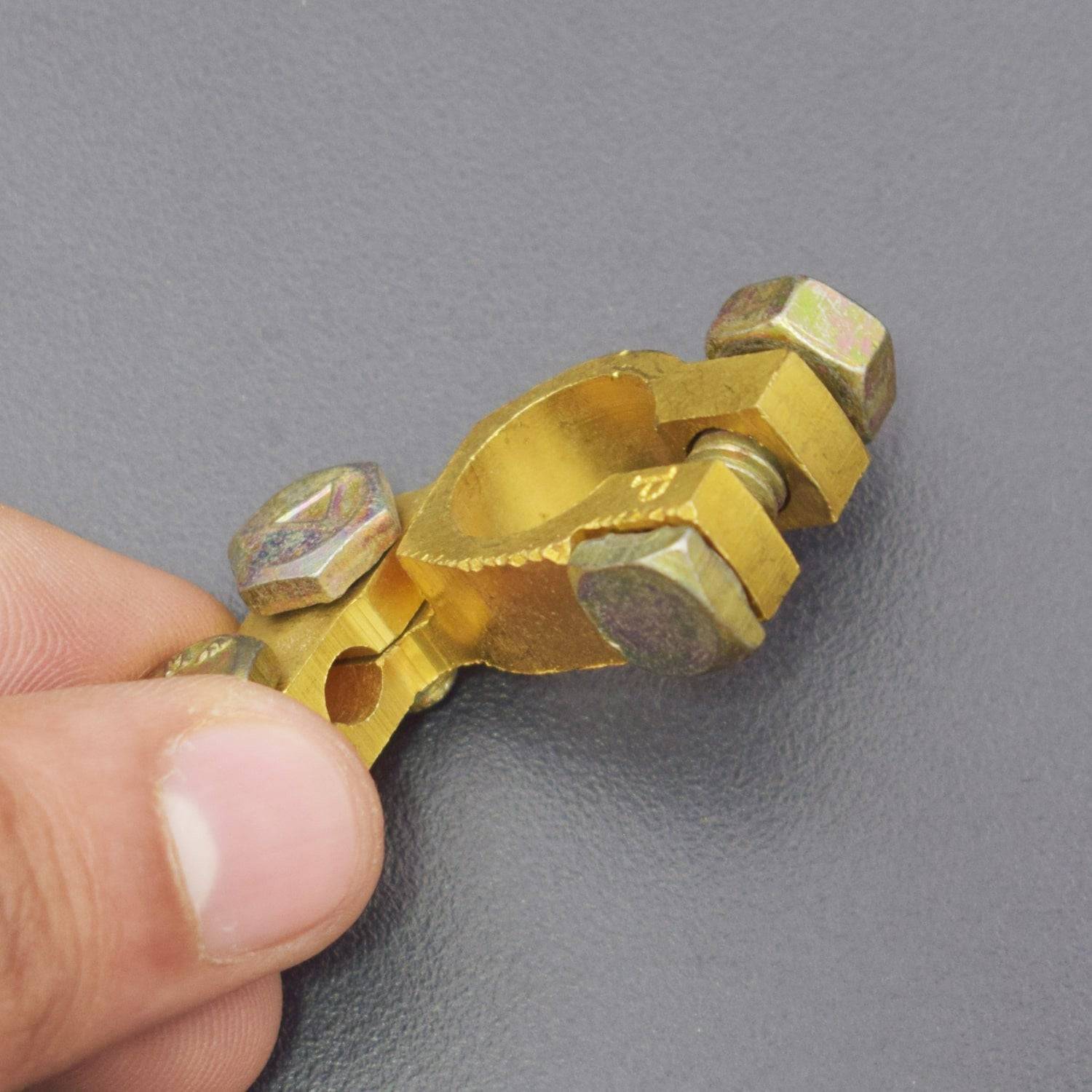 Copper Angle Type Battery Cable Terminal Connector Clamp Clips for Car - RS1431 - REES52
