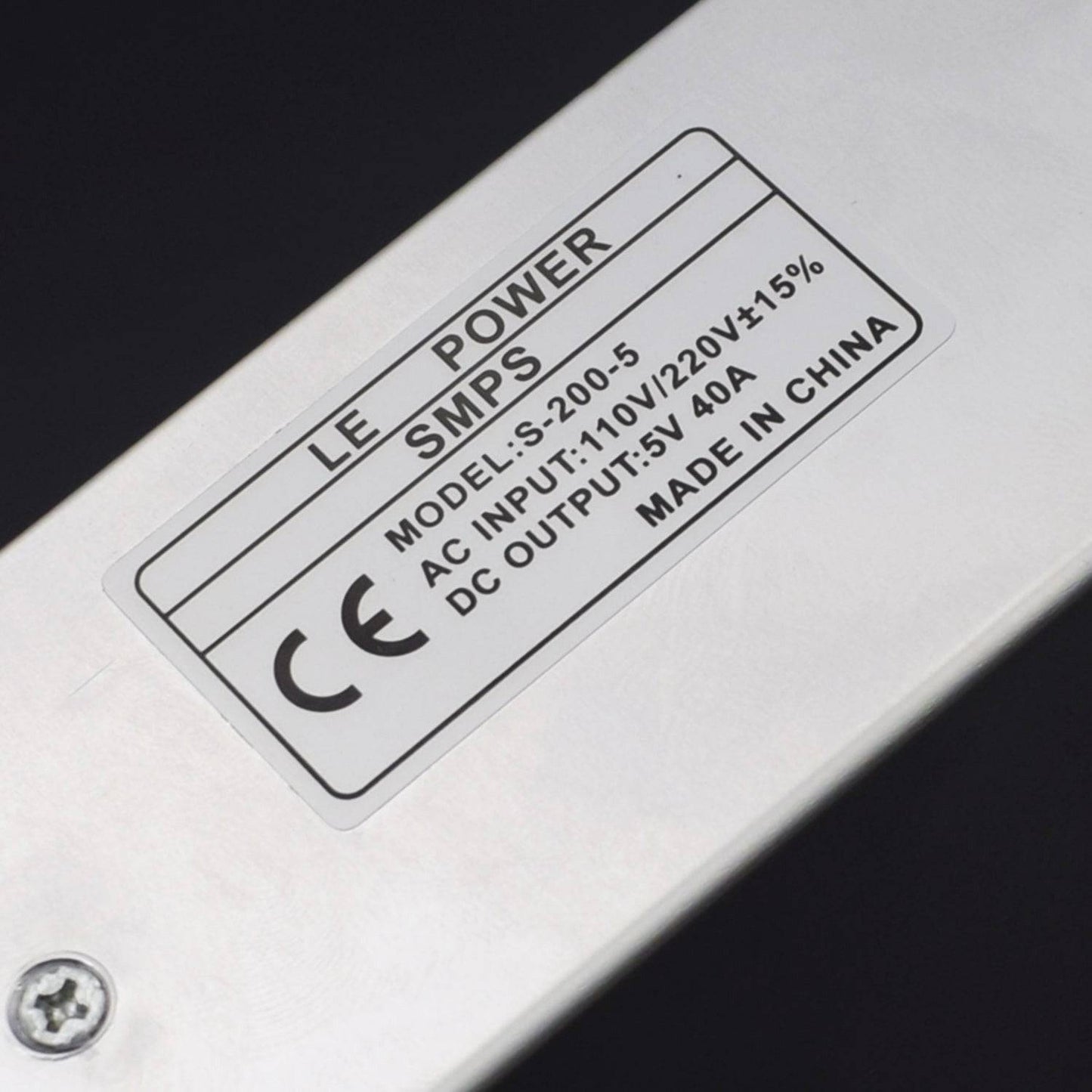 5V 40A SMPS - 200W - DC Metal Power Supply - Non Water Proof - RS2246 - REES52