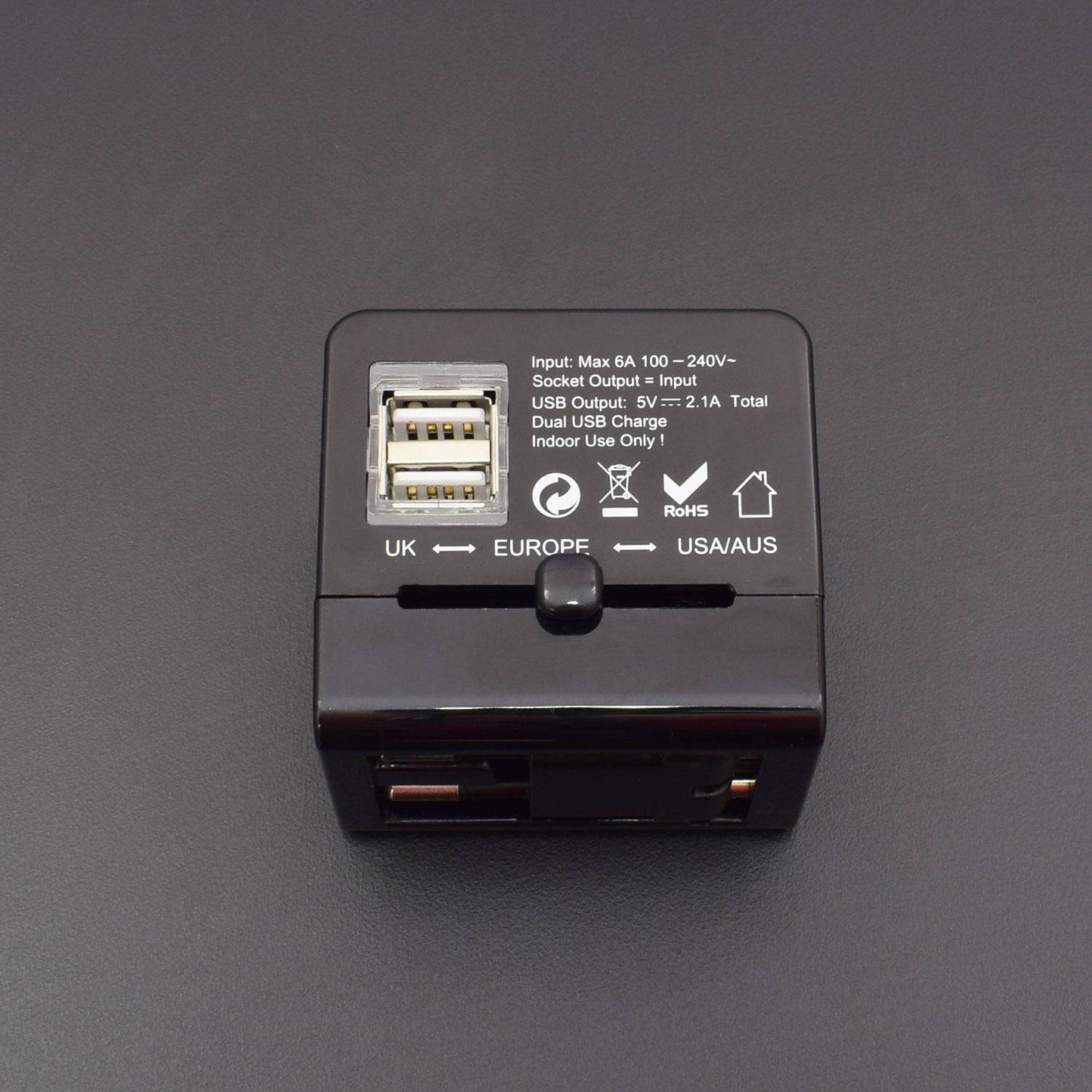 2USB 2.1A (LE-05) Universal Travel Adapter - RS576 - REES52