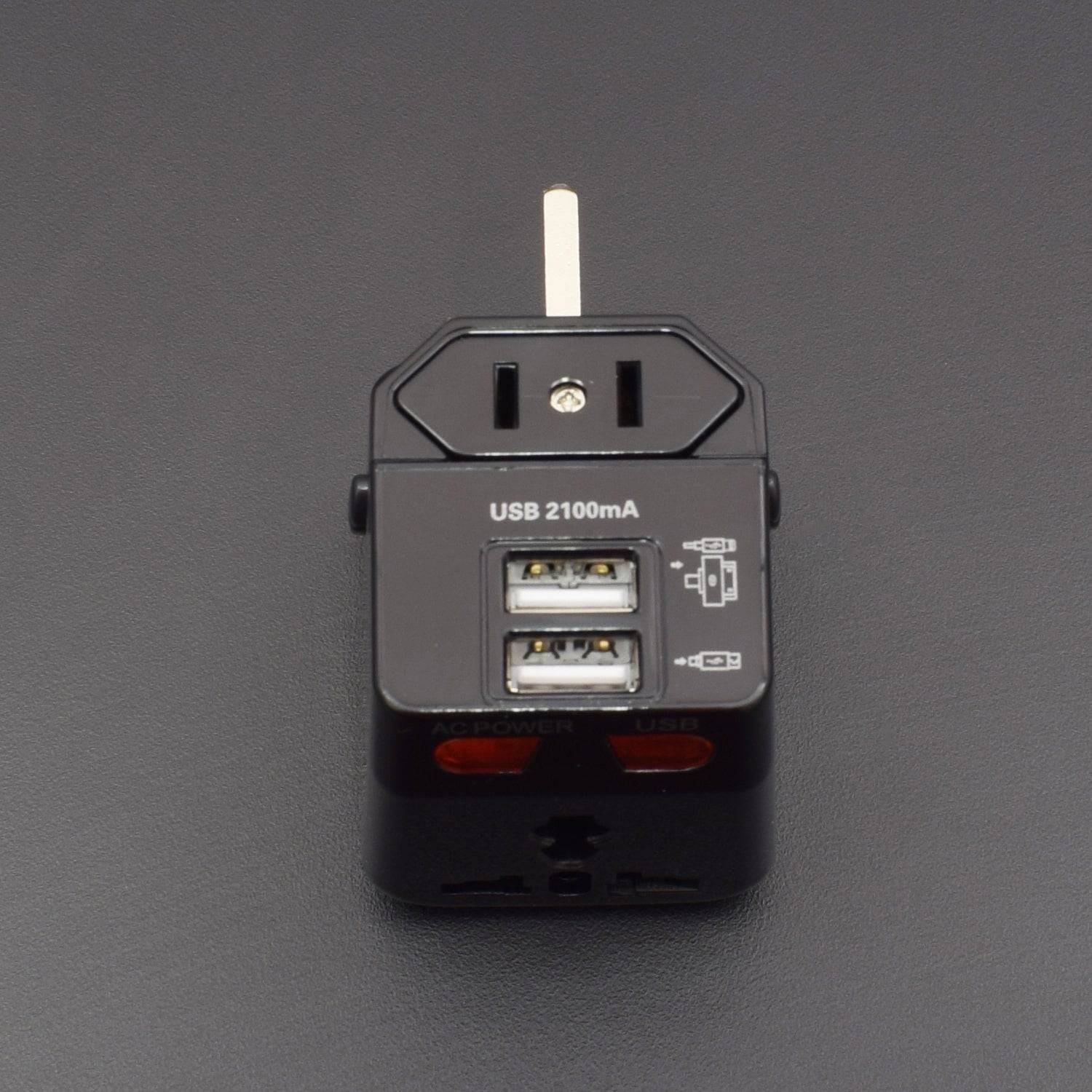 2- USB 2.1A (300A-B2) Universal Travel Adapter - RS577 - REES52