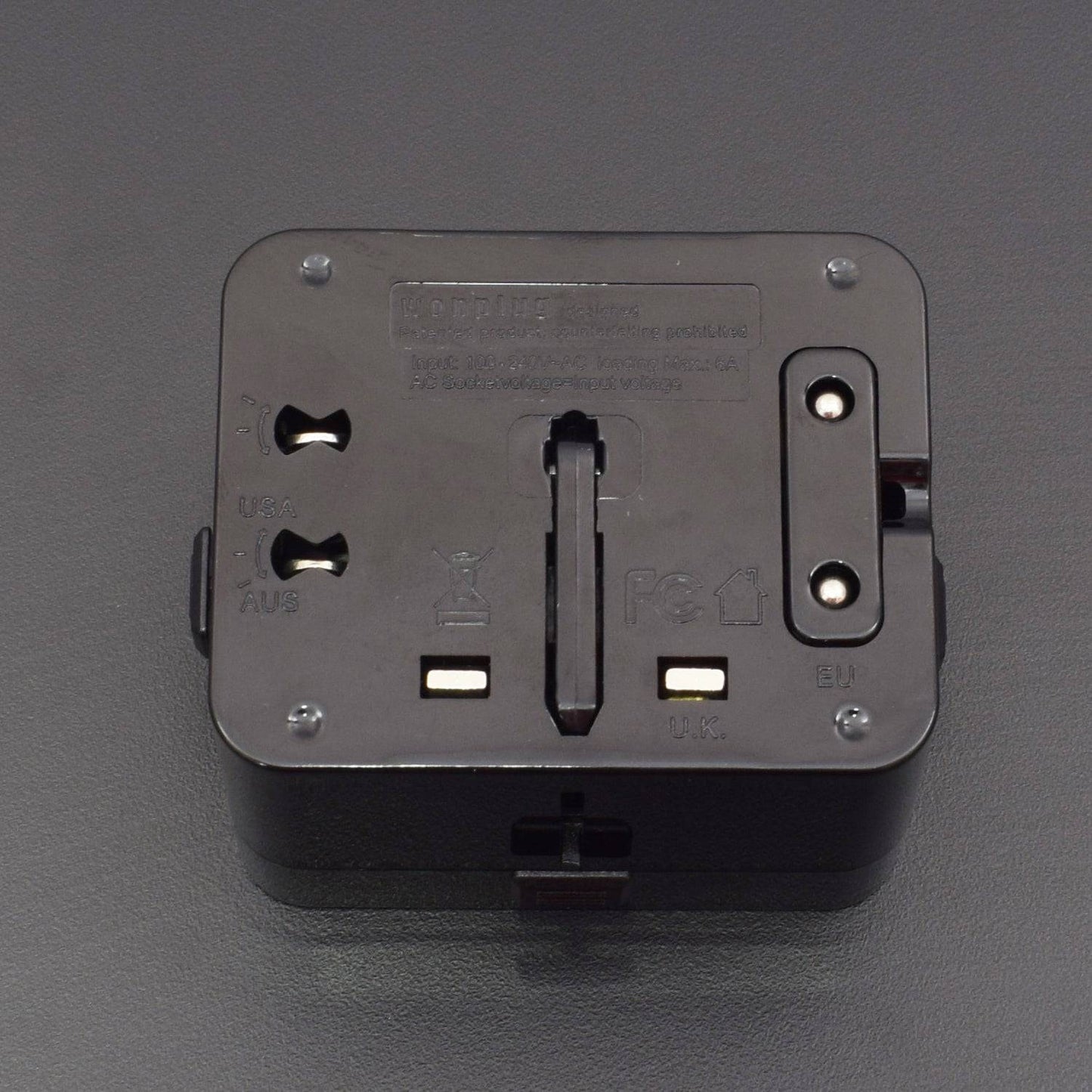 2 USB 2.4A ( WP-934) Universal Travel Adapter - RS579 - REES52