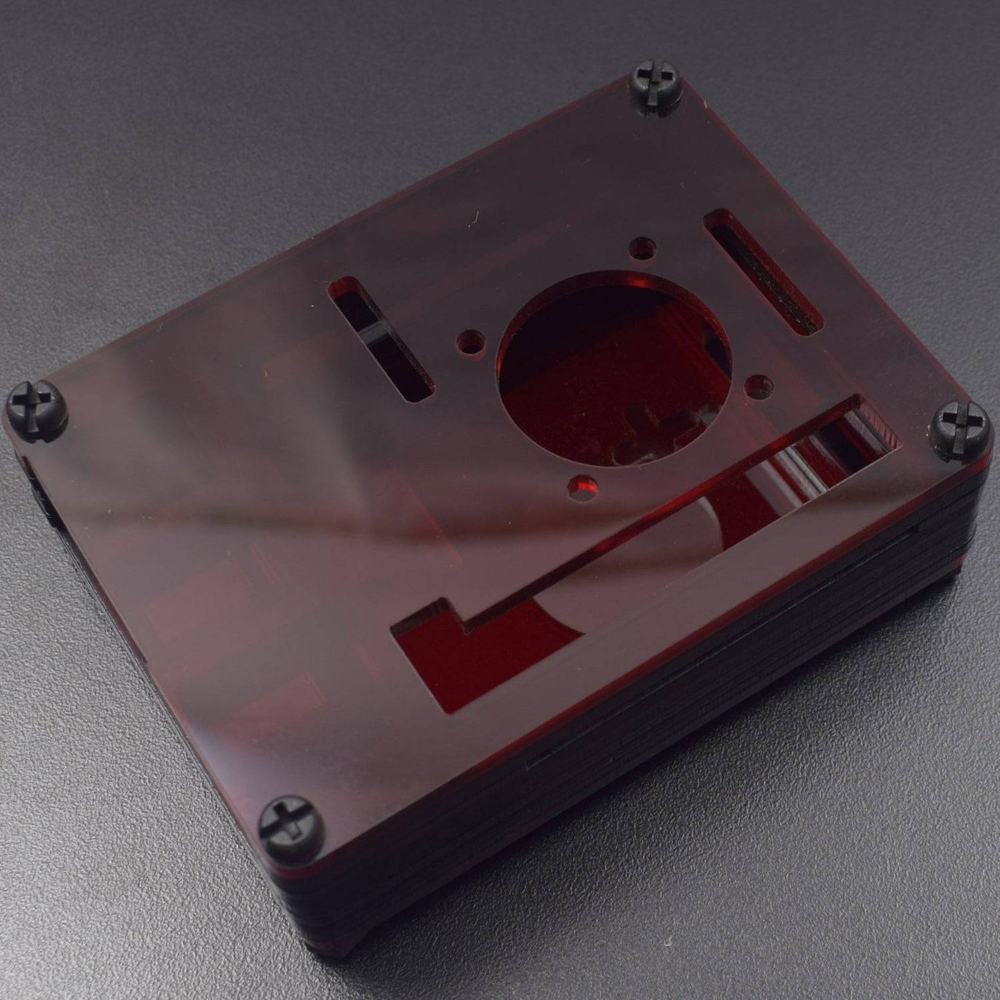 Raspberry Pi 4 7-Layer Acrylic Case Red - RS2292 - REES52