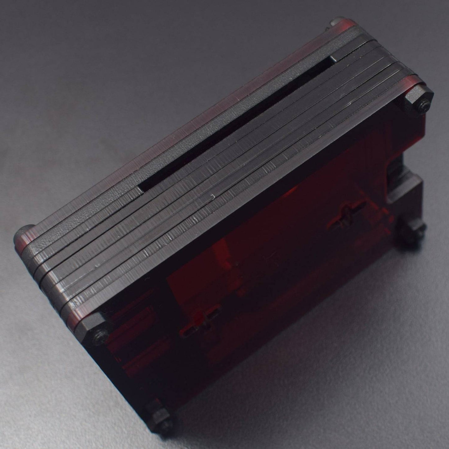 Raspberry Pi 4 7-Layer Acrylic Case Red - RS2292 - REES52