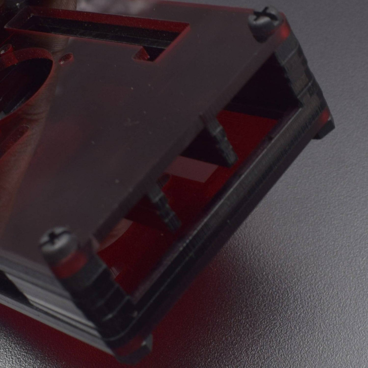 Raspberry Pi 4 7-Layer Acrylic Case Red - RS2292 - REES52